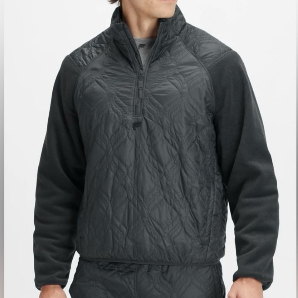 Fabletics Black Quilted Puffer Jacket